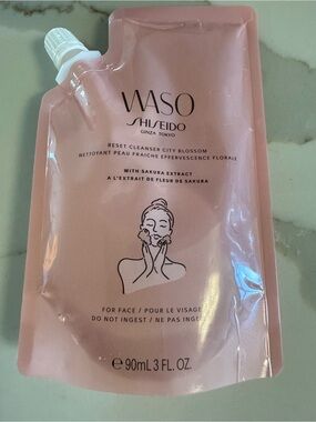 Shiseido WASO Reset Cleanser City Blossom — 90 ML pouch face Cleanser brand new
